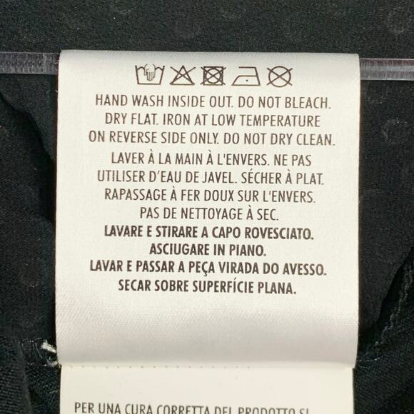 GUCCI Size L Black Studded Silk Dolman Sleeves Crew Neck T-shirt - Picture 7 of 7